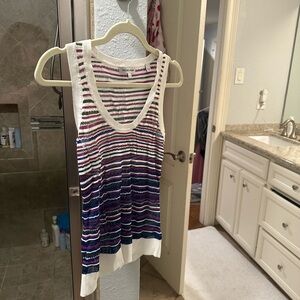 Veronica Beard Colorful Striped Tank Top